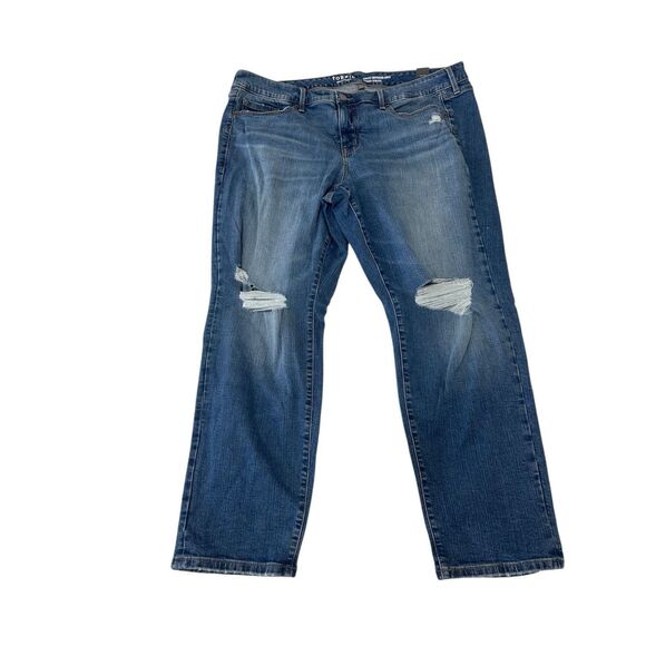 NWT Torrid PERFECT BOYFRIEND ANKLE VINTAGE STRETCH MID-RISE JEANS Size 20R - Picture 1 of 11